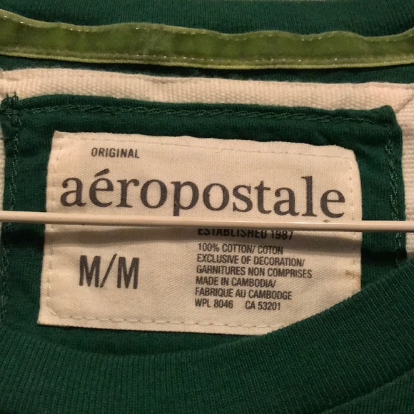 Women’s M Dark Green Aeropostale Tee - Picture 3 of 4